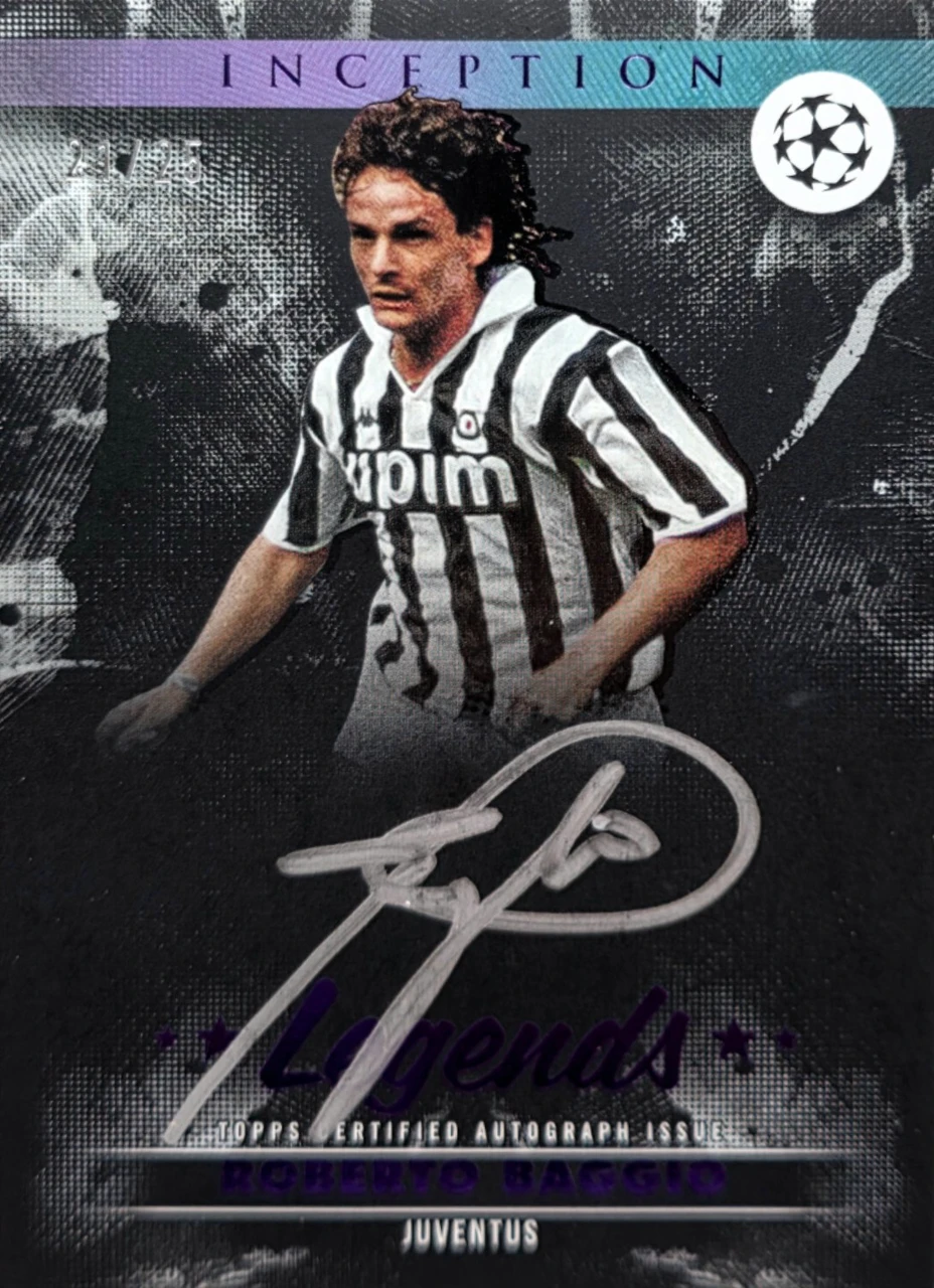 2024/25 Topps Inception Silver Signings Autograph Roberto Baggio
