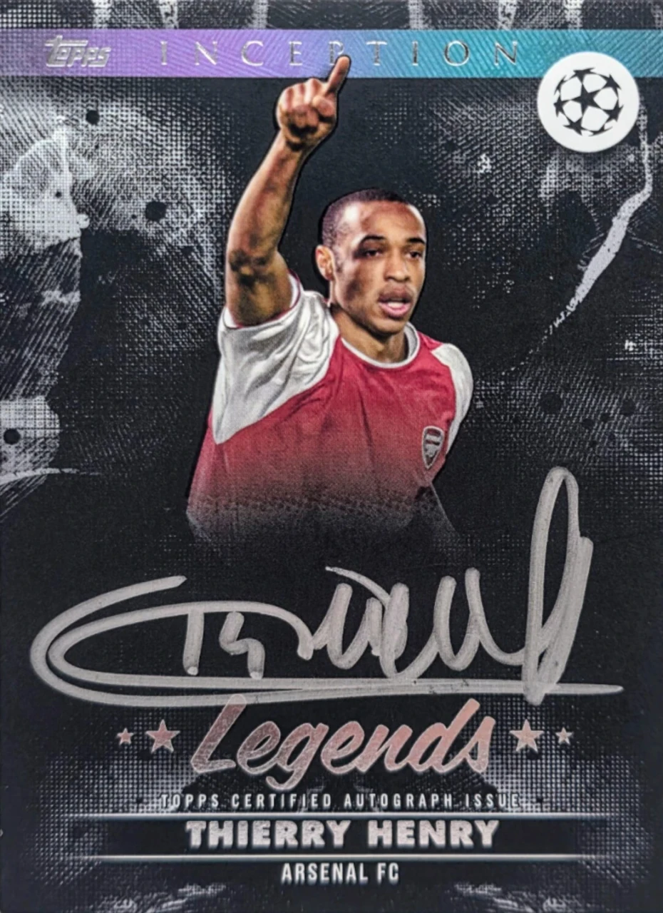 2024/25 Topps Inception Silver Signings Autograph Thierry Henry