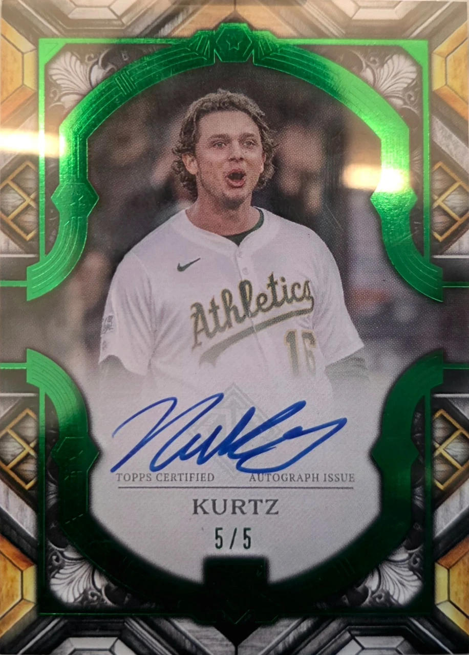 2025 Topps Transcendent Collection Rookie Showcase Autograph Nick Kurtz
