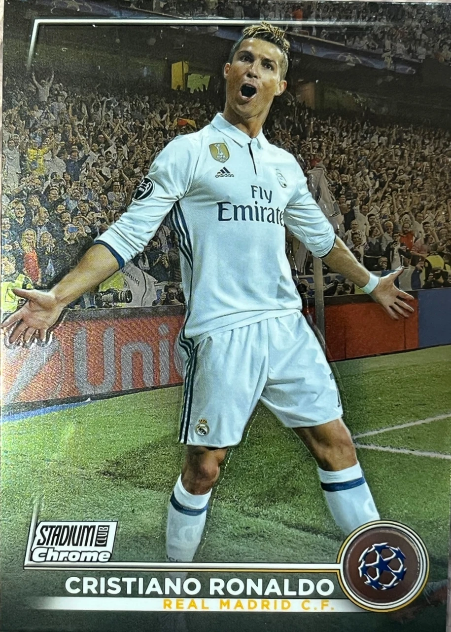 topps stadium club chrome Cristiano ronaldo
