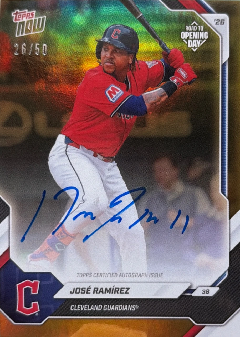 2026 Topps Now Road to Opening Day José Ramírez