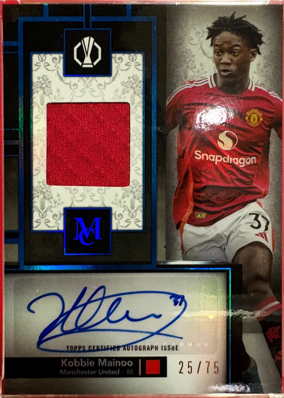 2024/25 Topps Museum Collection Kobbie Mainoo Autograph Relic /75