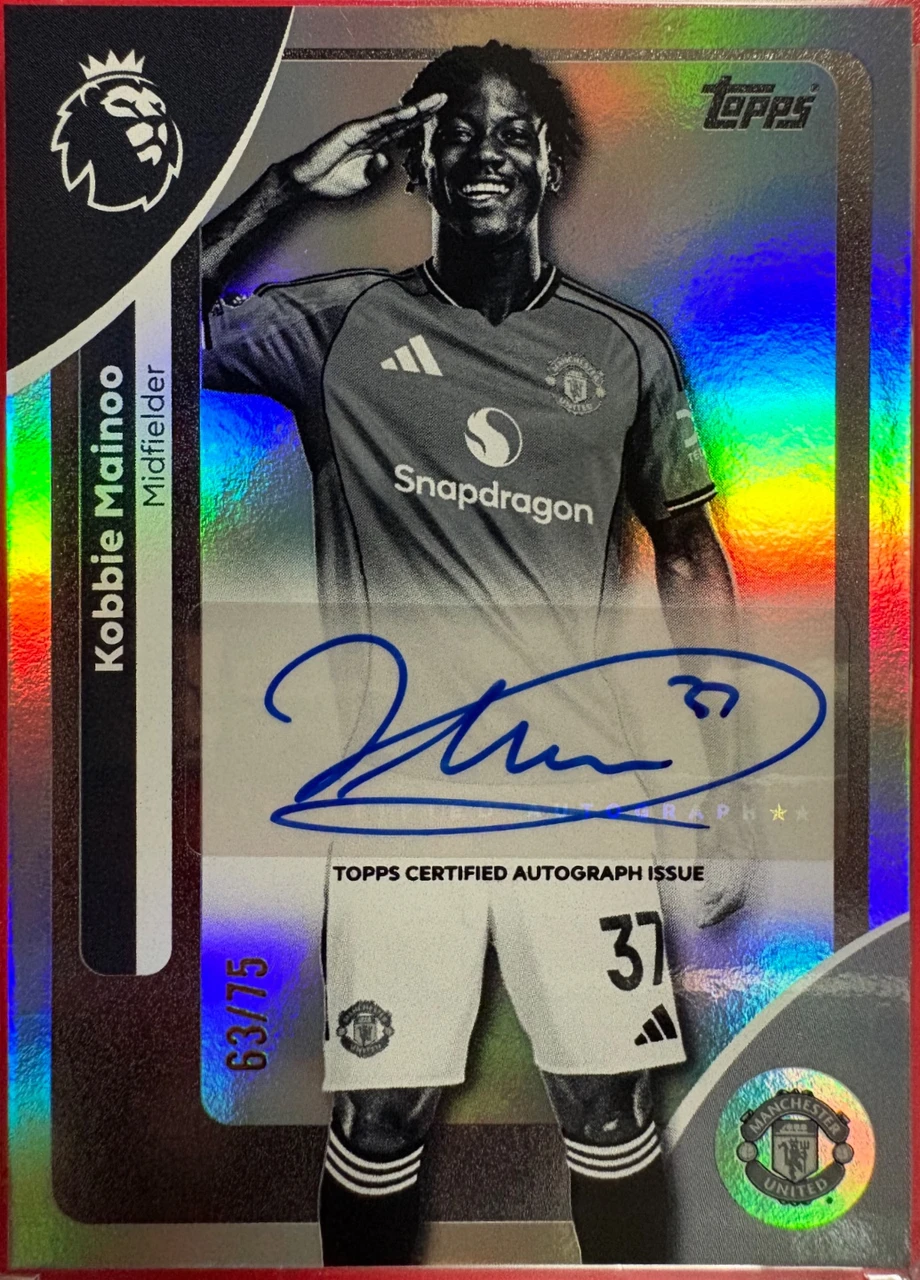 2025/26 Topps Premier League Auto Kobbie Mainoo /75