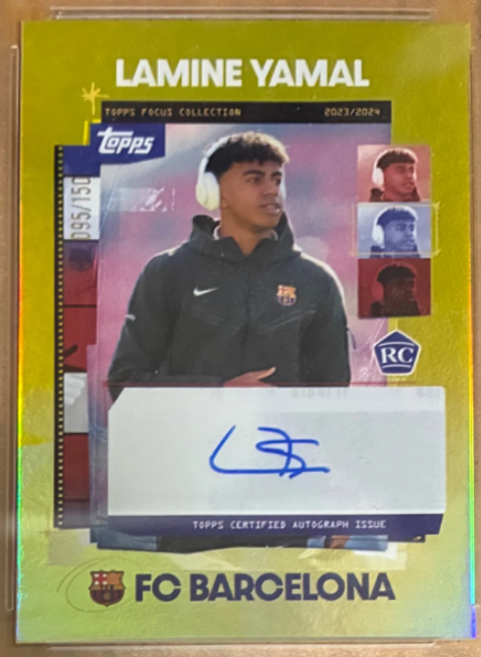 2023/2024 Topps Focus Collection Lamine Yamal Autograph