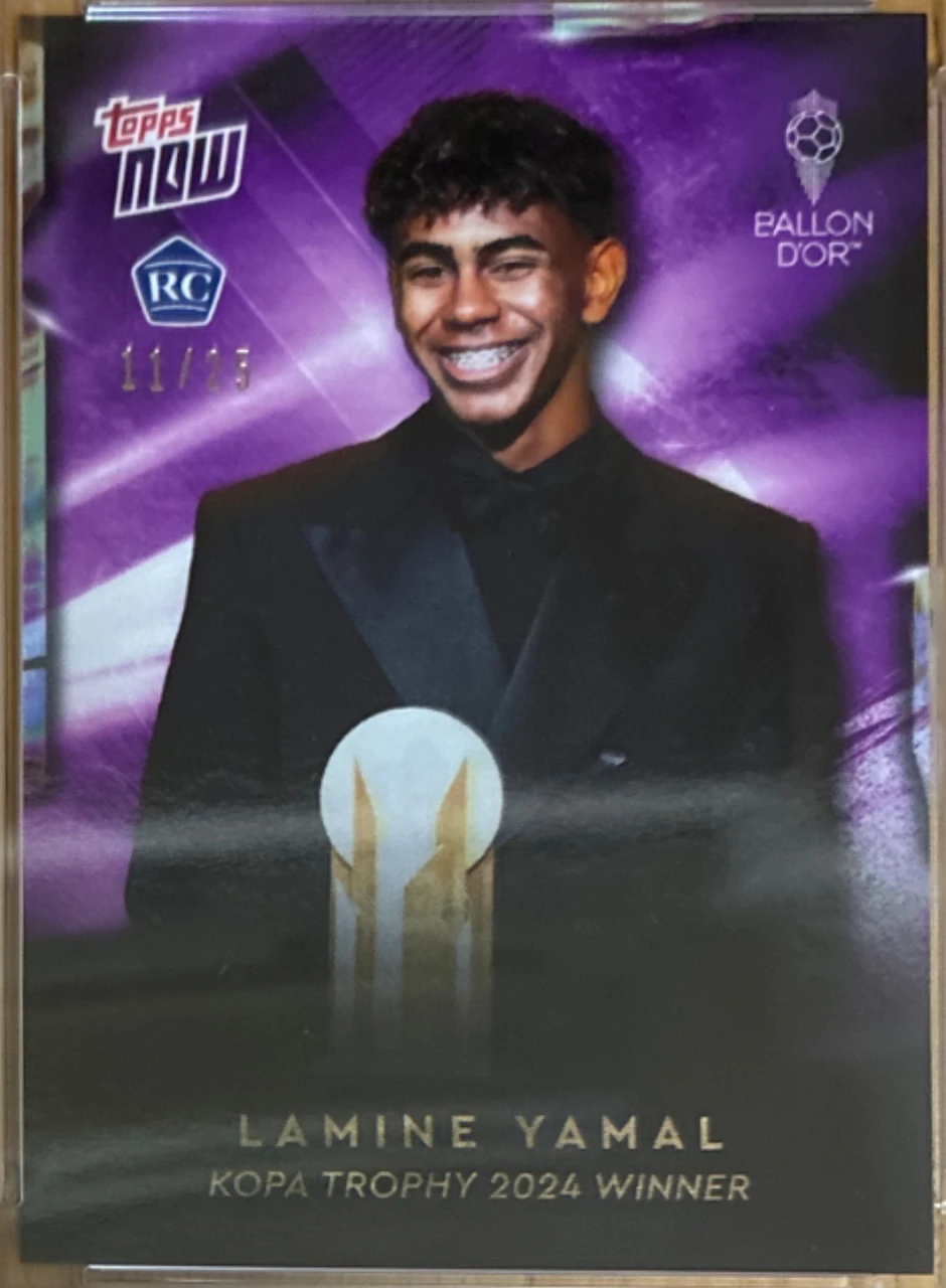 2024 Topps Now Lamine Yamal Kopa Trophy 2024 Winner