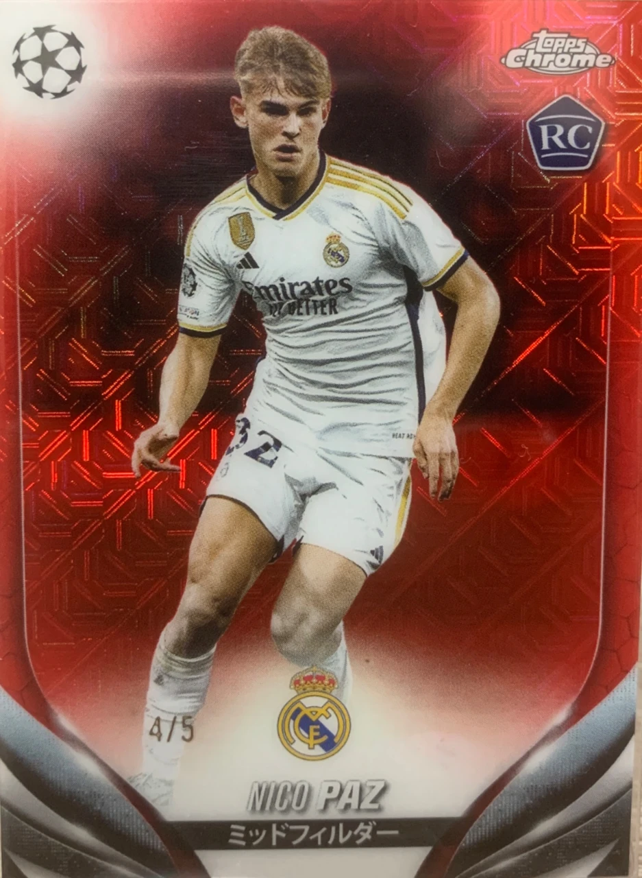 2023-24 Topps Chrome UEFA Champions League Nico Paz