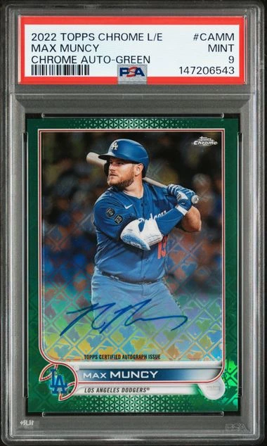 2022 TOPPS CHROME LOGOFRACTOR EDITION CHROME AUTOGRAPHS #CAMM MAX MUNCY