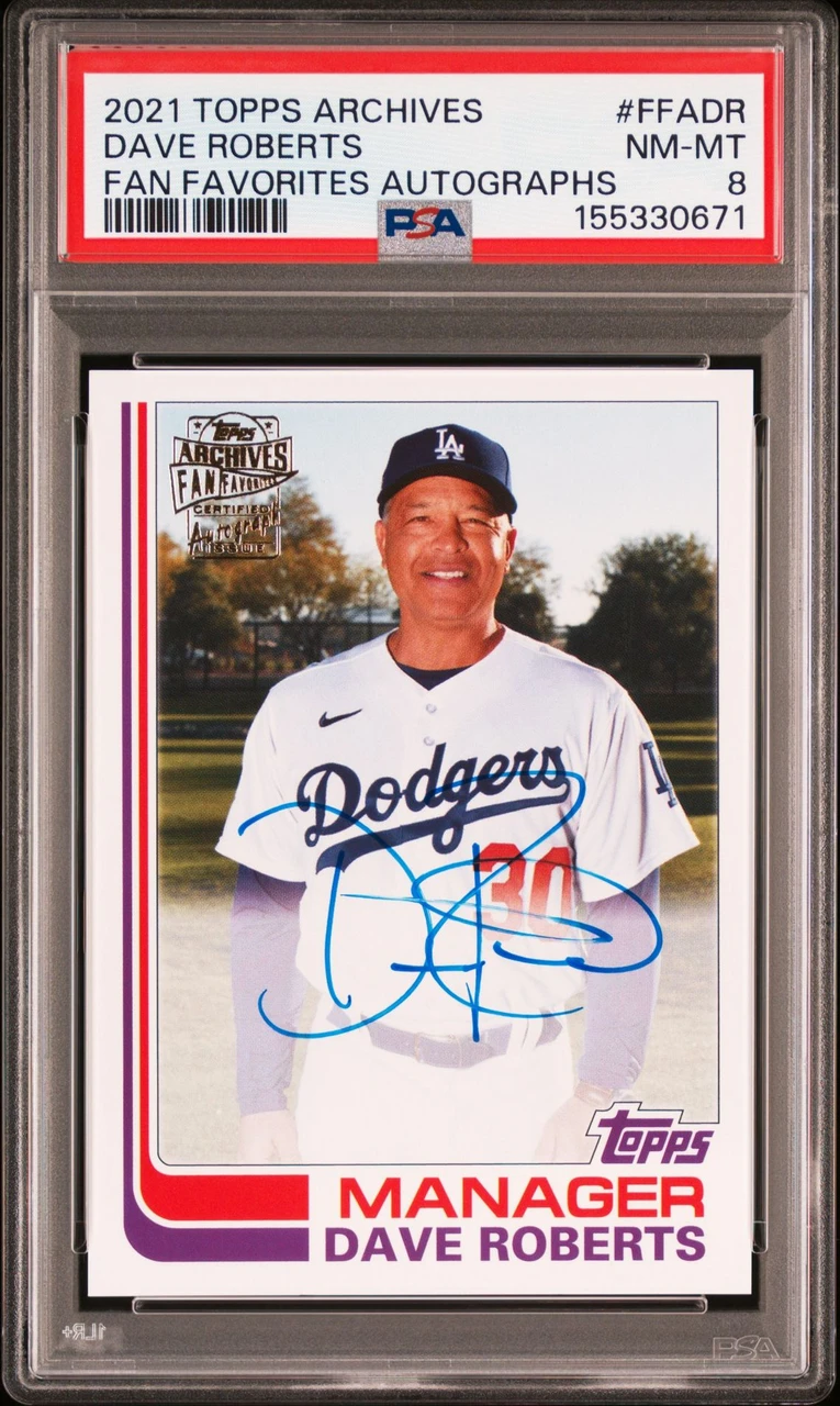 2021 TOPPS ARCHIVES FAN FAVORITES AUTOGRAPHS #FFADR DAVE ROBERTS