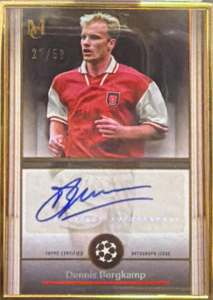 2024/25 Topps Museum Collection Framed Autograph Dennis Bergkamp