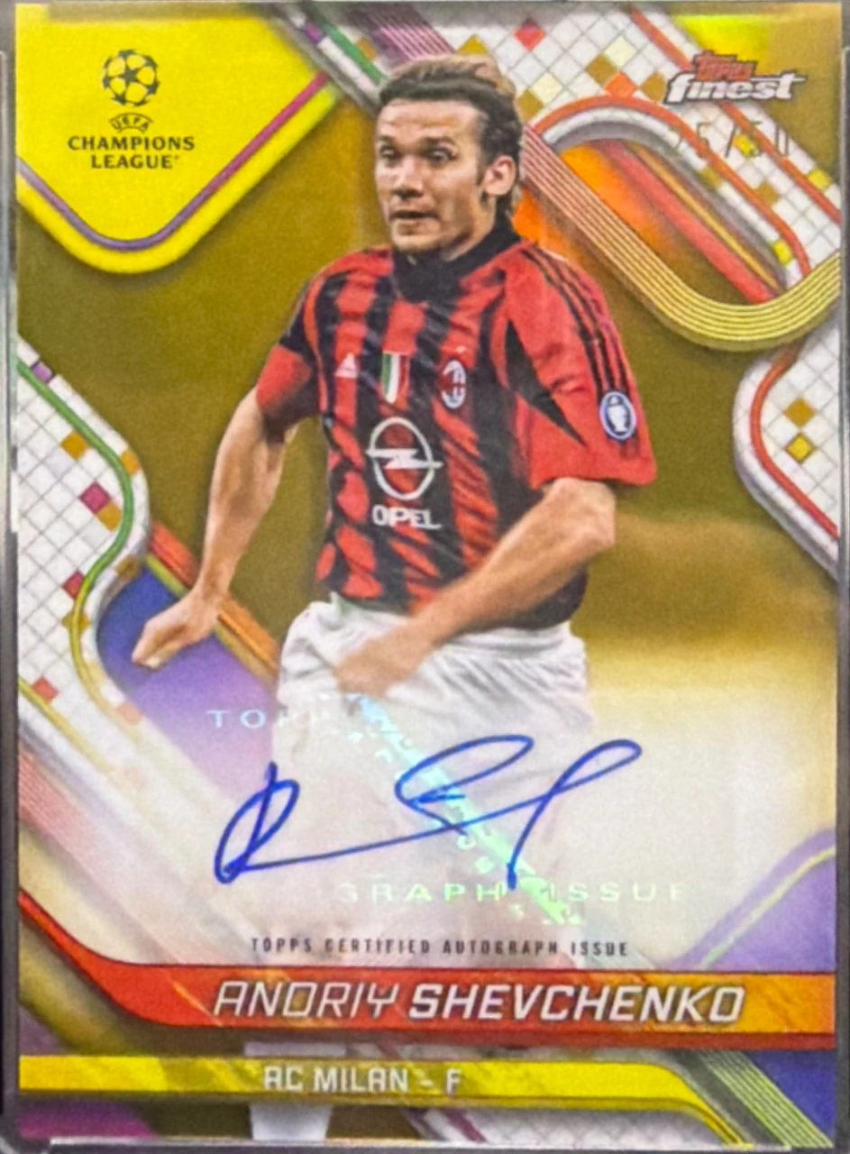 2024/25 Topps Finest Andriy Shevchenko Autograph