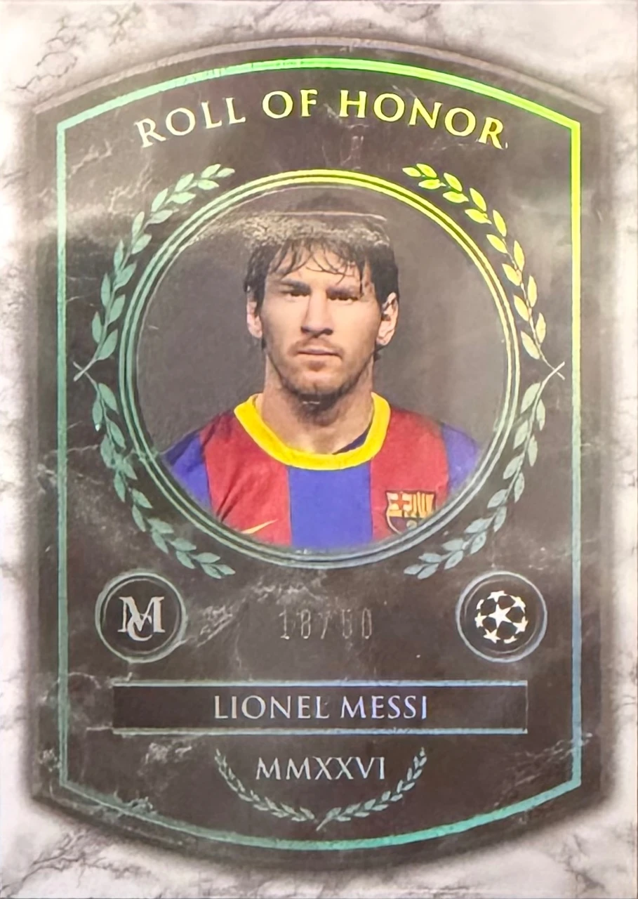 Lionel Messi 2026 Topps UEFA Champions League Roll of Honor