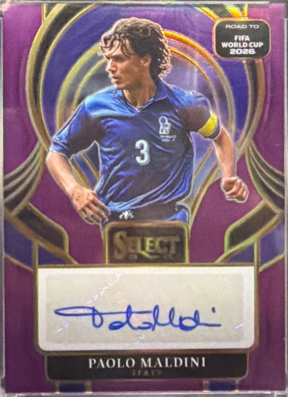 2025-26 Panini Select Road to FIFA World Cup 2026 Paolo Maldini Autograph