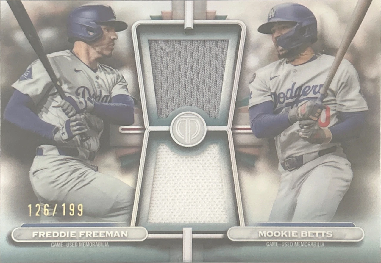 2026 Topps Tribute Dual Player Dual Relics Freddie Freeman / Mookie Betts