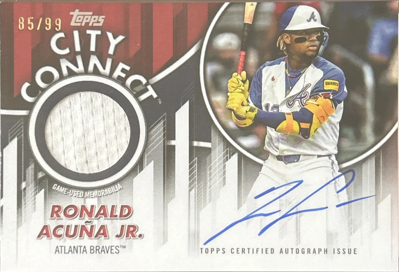 2026 Topps City Connect Autograph Relic Ronald Acuña Jr.