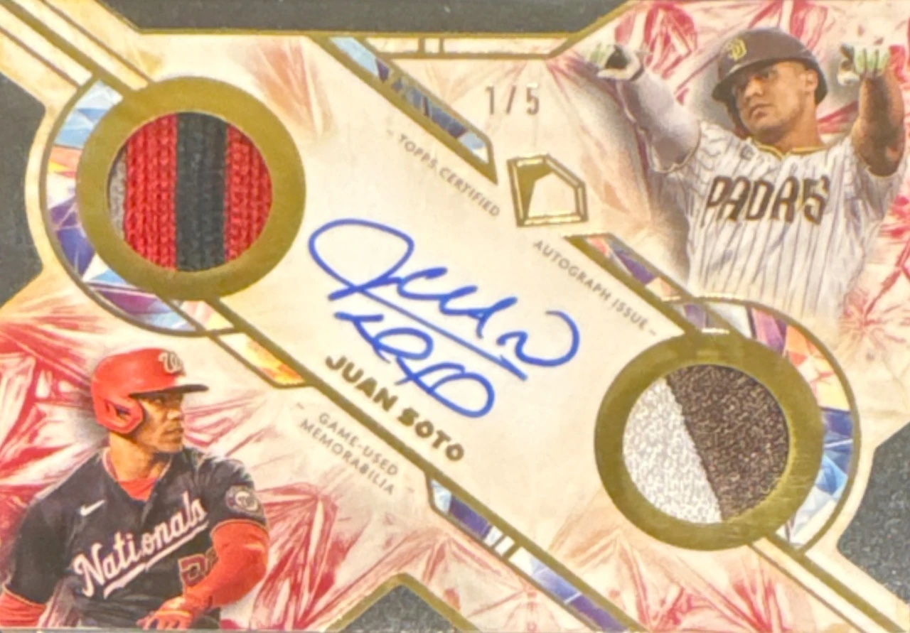 2025 Topps Diamond Icons Juan Soto Relic Autograph /5