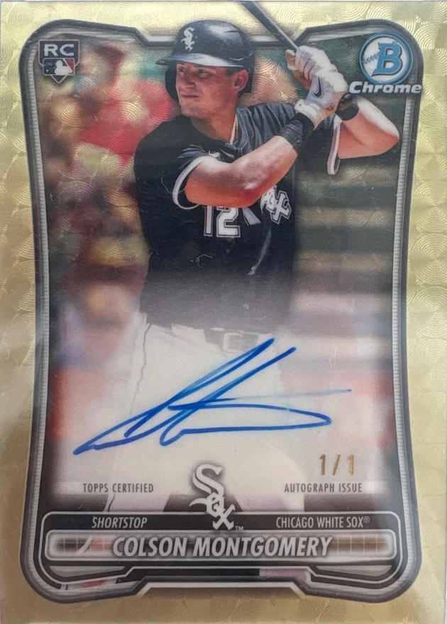 2026 Bowman Chrome Baseball Colson Montgomery 1/1 Superfractor Rookie Autograph