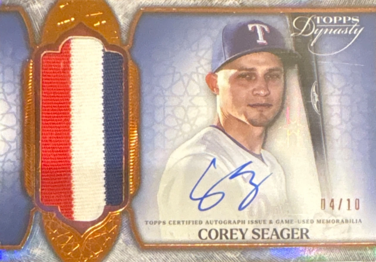 2025 Topps Dynasty Corey Seager Patch Autograph /10