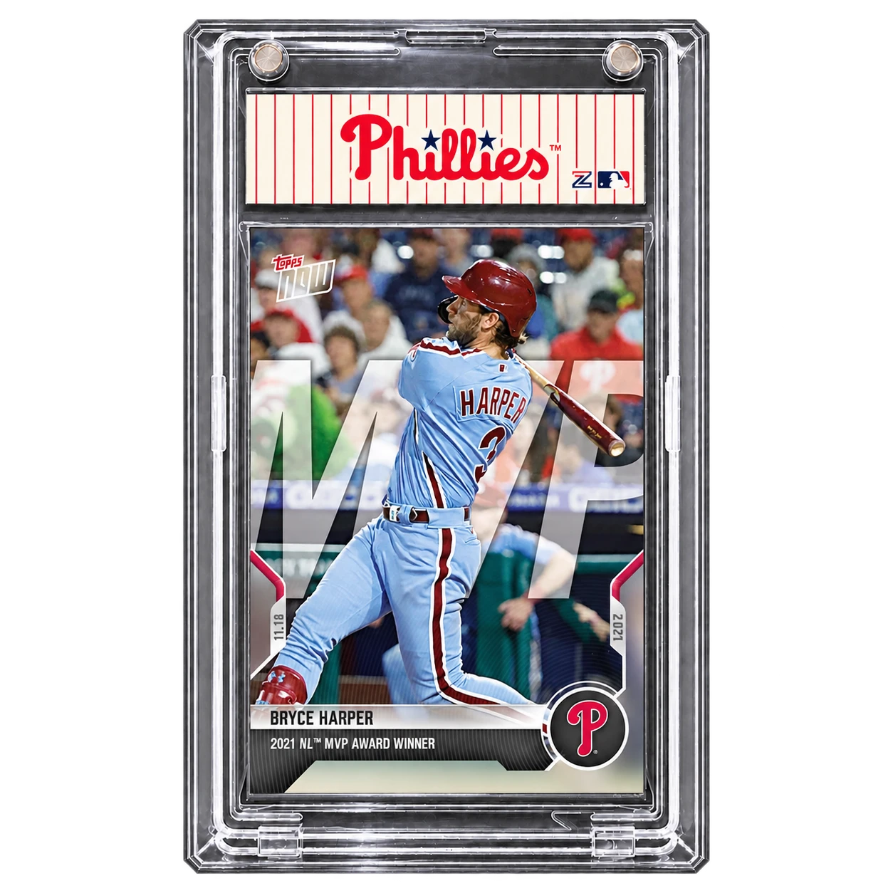 2021 Topps NOW Bryce Harper — 2021 NL MVP Award Winner