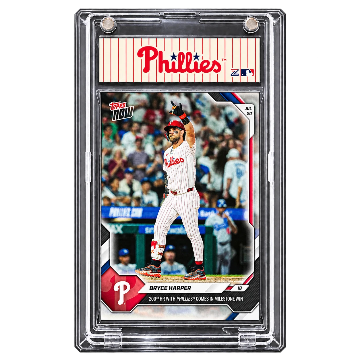 2025 Topps NOW Bryce Harper — “200th HR with Phillies Comes in Milestone Win”