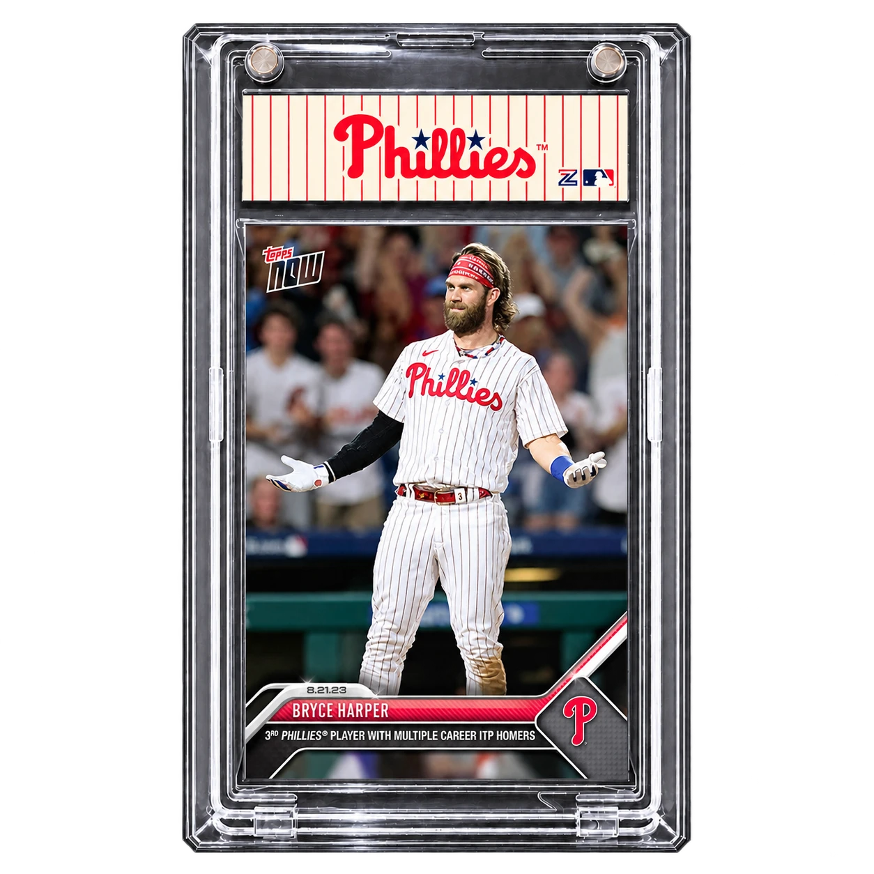 2023 Topps NOW Bryce Harper — “3rd Phillies Player With Multiple Career ITP Homers”