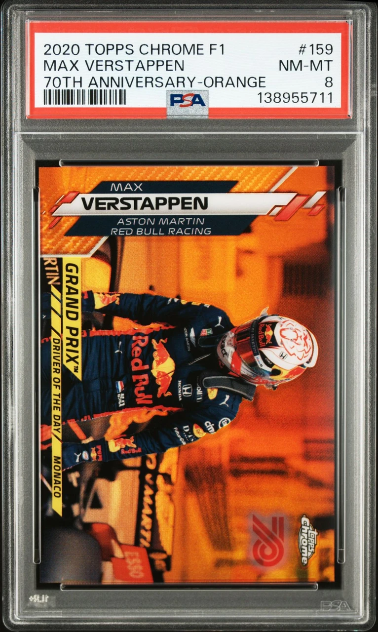 2020 Topps Chrome F1 Max Verstappen #159