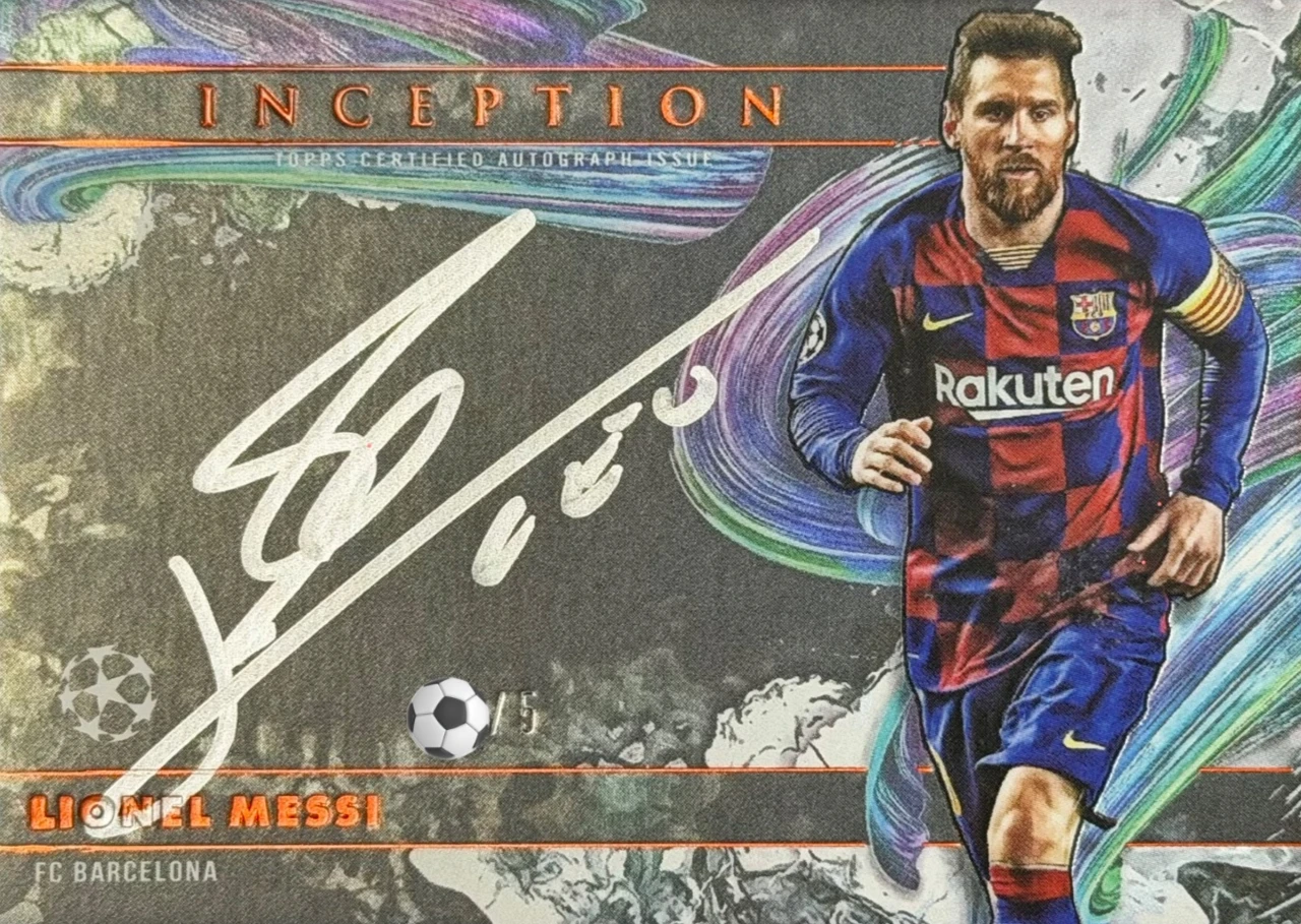 2025/26 Topps Inception Lionel Messi Silver Signings Autographs