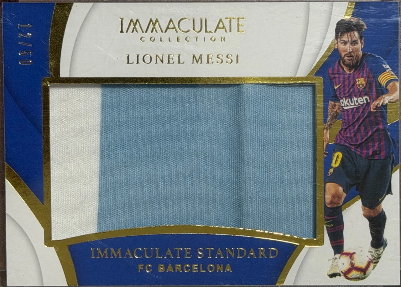 2018-19 Panini Immaculate Collection Soccer – Immaculate Standard #29 Lionel Messi /50
