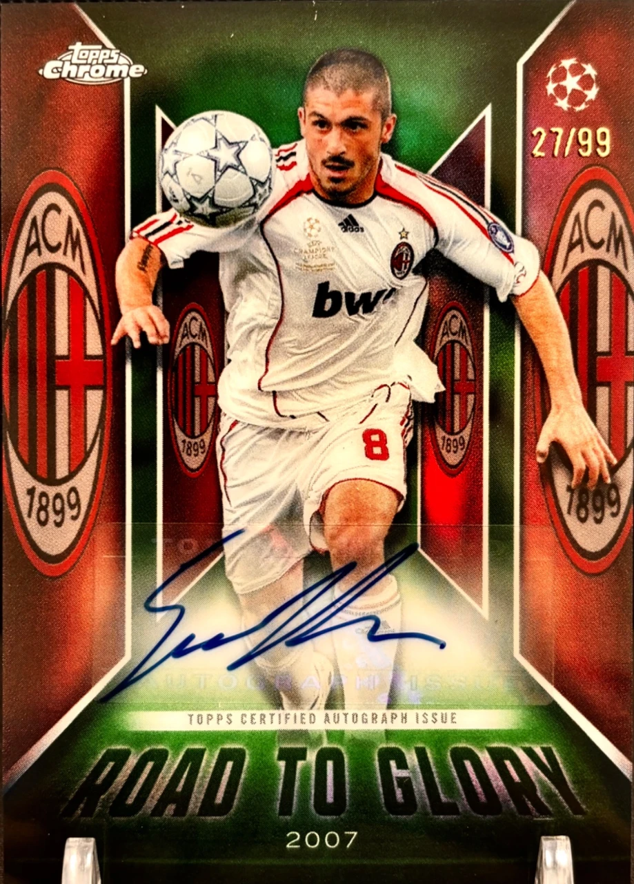 Topps Chrome Gennaro Gattuso Road to Glory Autograph