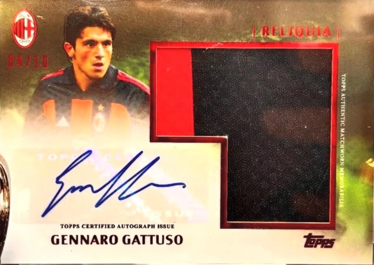 Gennaro Gattuso Topps Reliquia Autograph