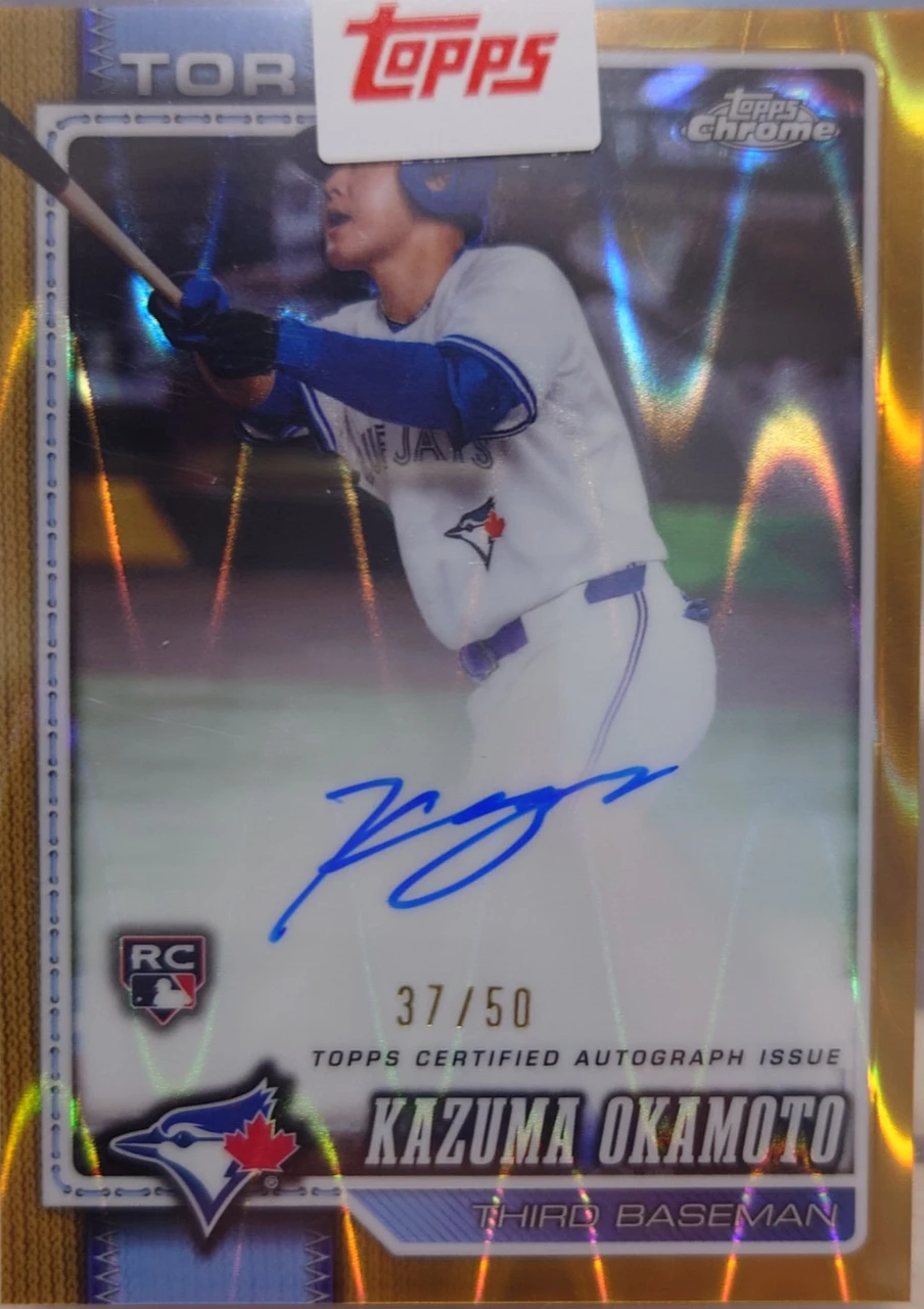topps chrome KAZUMA OKAMOTO RCAutographed