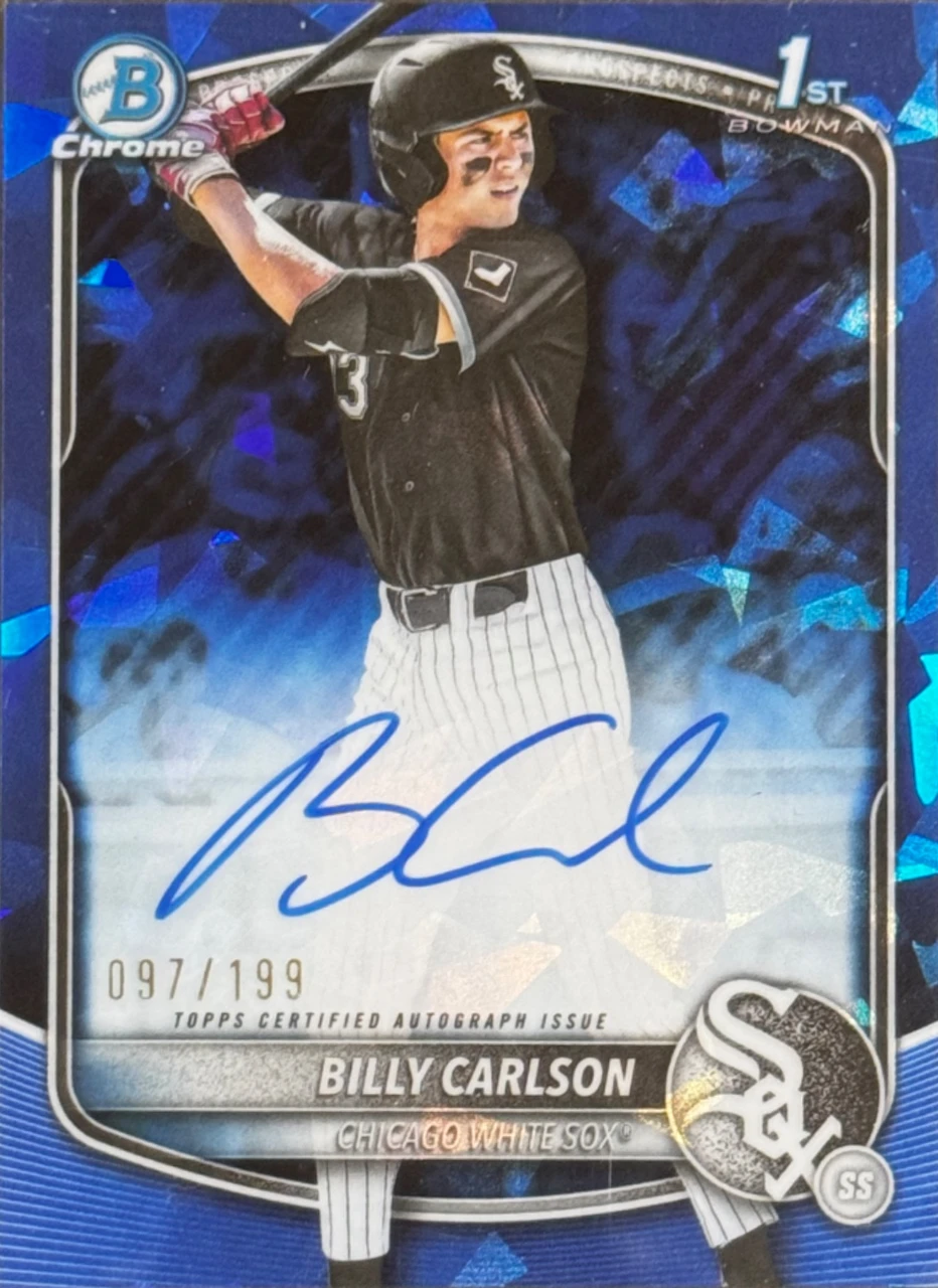 Billy Carlson 1st Auto sapphire