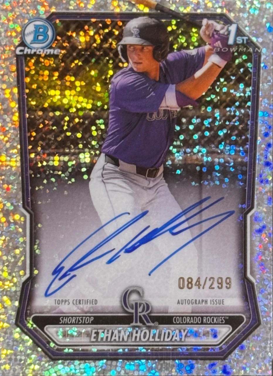 Ethan Holliday 1st Auto speckle