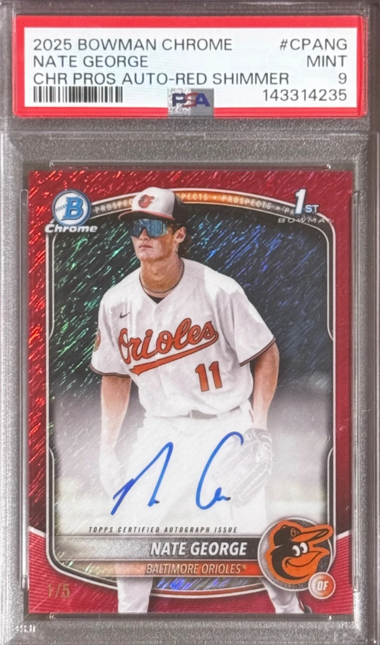 Nate George 1st Auto Red shimmer