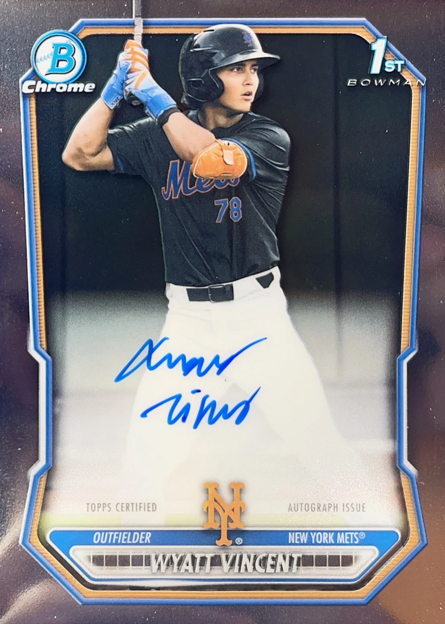 2026 Bowman Chrome Baseball - Bowman Chrome Prospect Autograph - Wyatt Vincent #CPA-WV