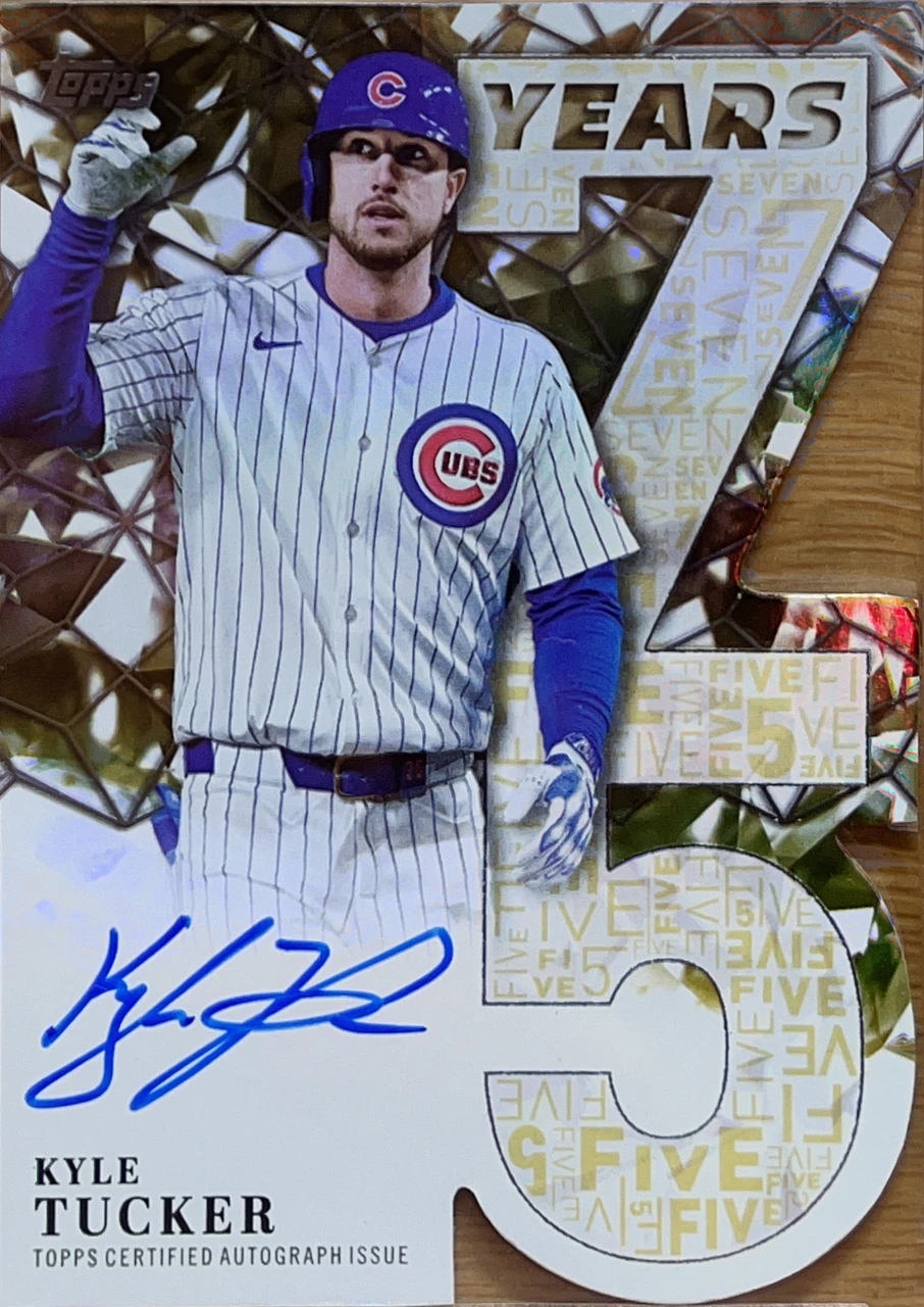 2026 Topps Series1 Baseball - 75 Years of Topps Die Cut Autograph - Kyle Tucker - 30/50 #75YA-KT