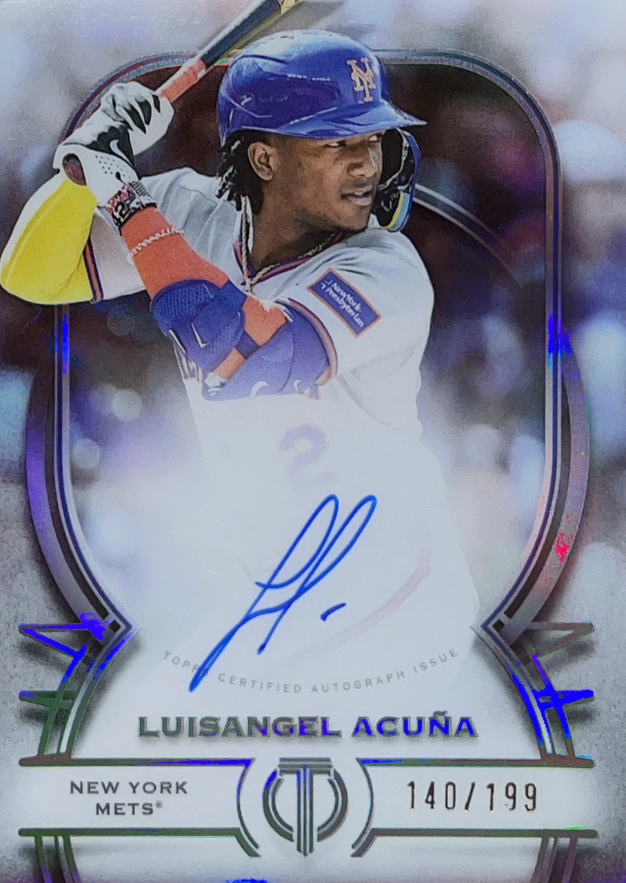 2026 Topps Tribute Baseball - Tribute Autograph - Luisangel Acuña - 140/199 #TA-LA