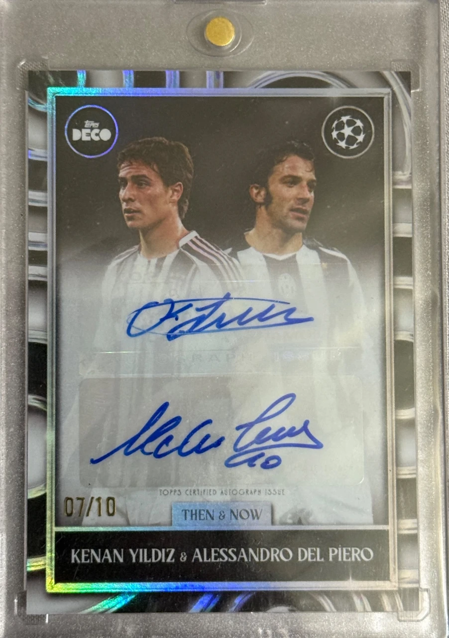 Topps Deco Kenan Yildiz Del Piero Dual Auto /10