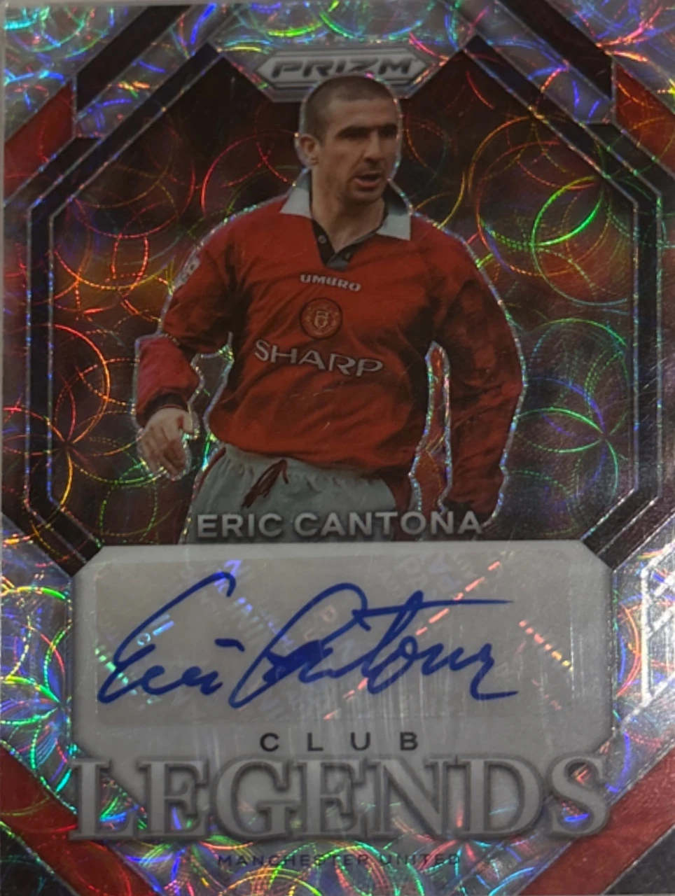 2023-24 PANINI PRIZM PREMIER LEAGUE CLUB LEGENDS SIGNATURES CLEC ERIC CANTONA CHOICE