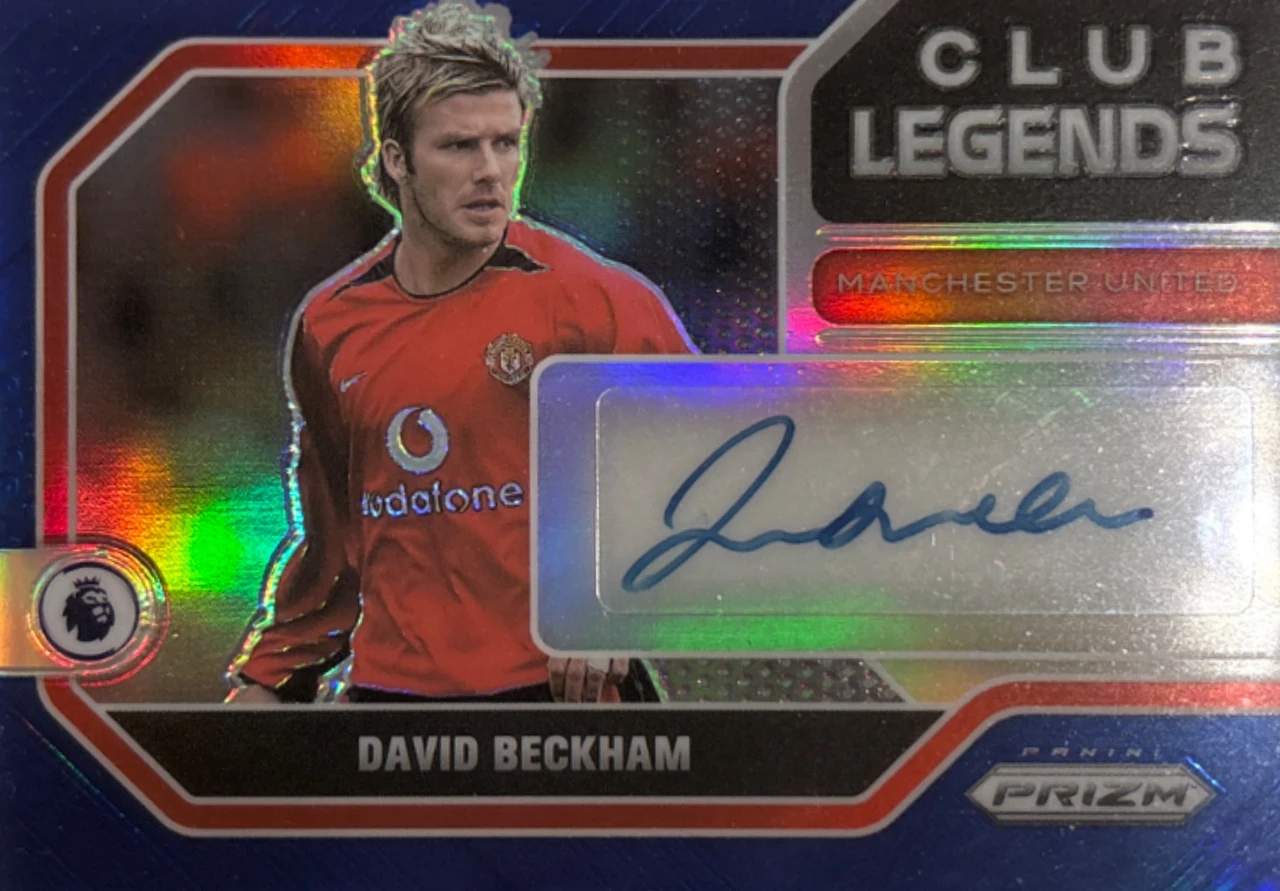 2021 PANINI PRIZM PREMIER LEAGUE CLUB LEGENDS SIGNATURES CLDBE DAVID BECKHAM