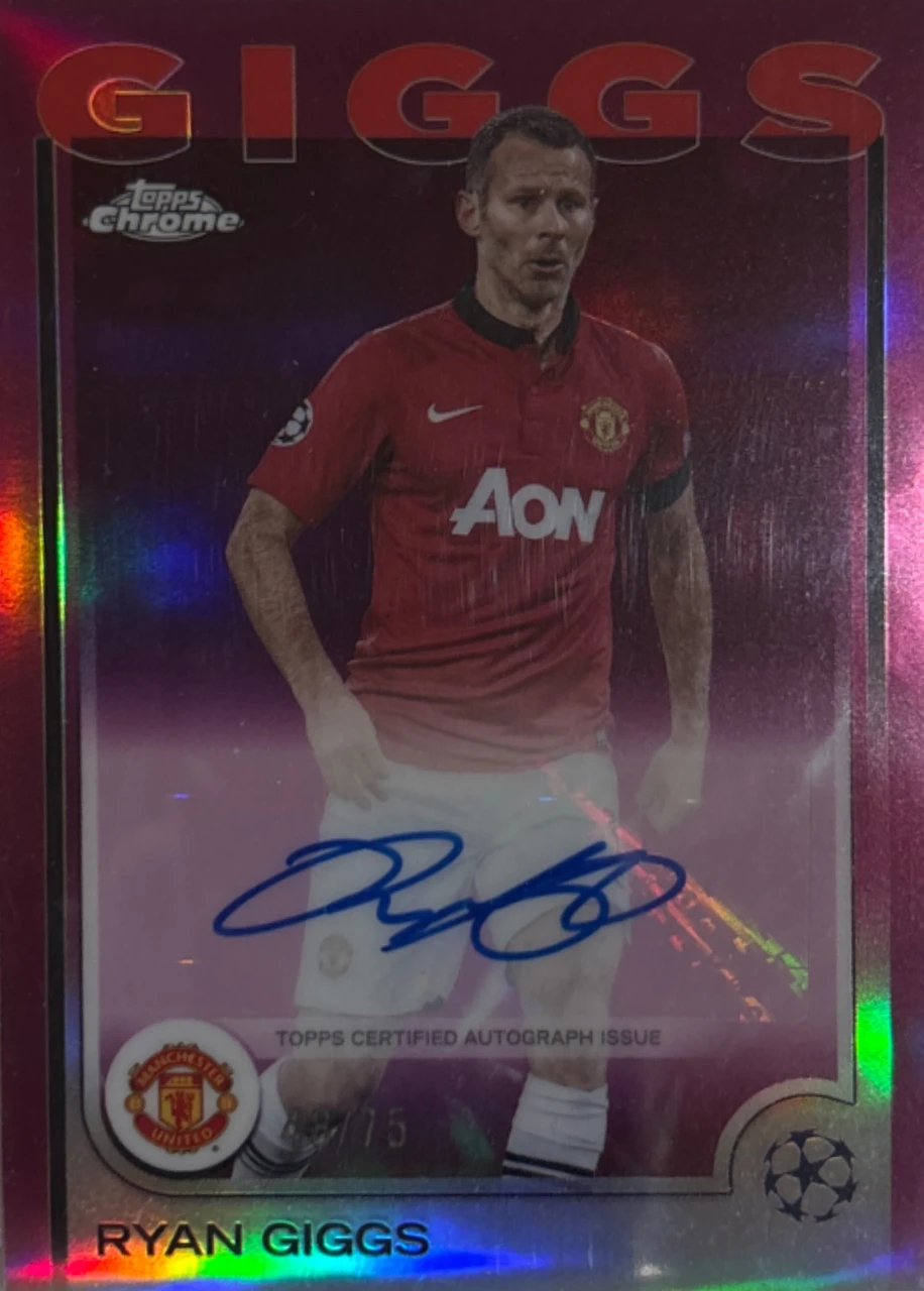 2024-25 TOPPS CHROME UEFA CLUB COMPETITIONS CHROME AUTOGRAPHS RG RYAN GIGGS