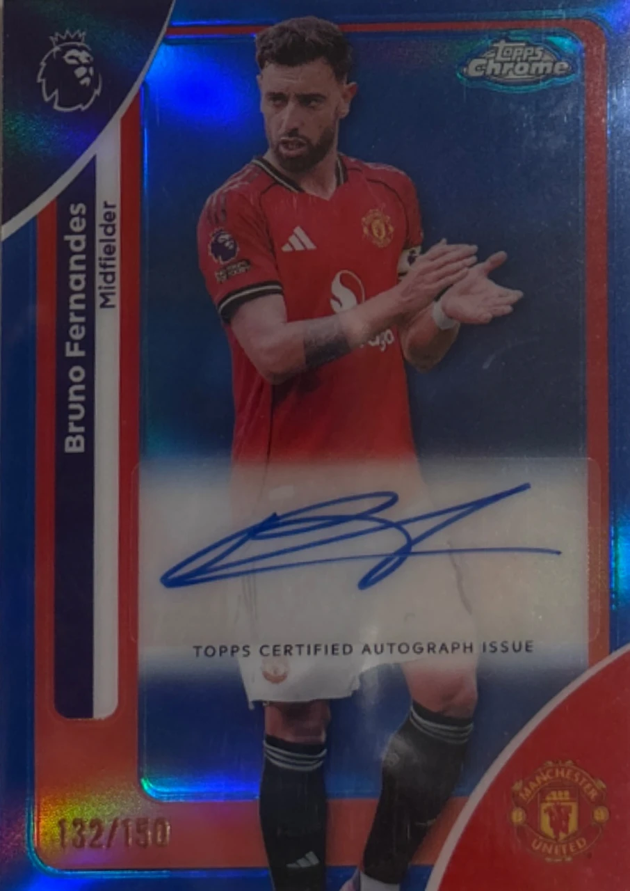 2025-2026 TOPPS CHROME PREMIER LEAGUE CHROME AUTOGRAPHS BF BRUNO FERNANDES