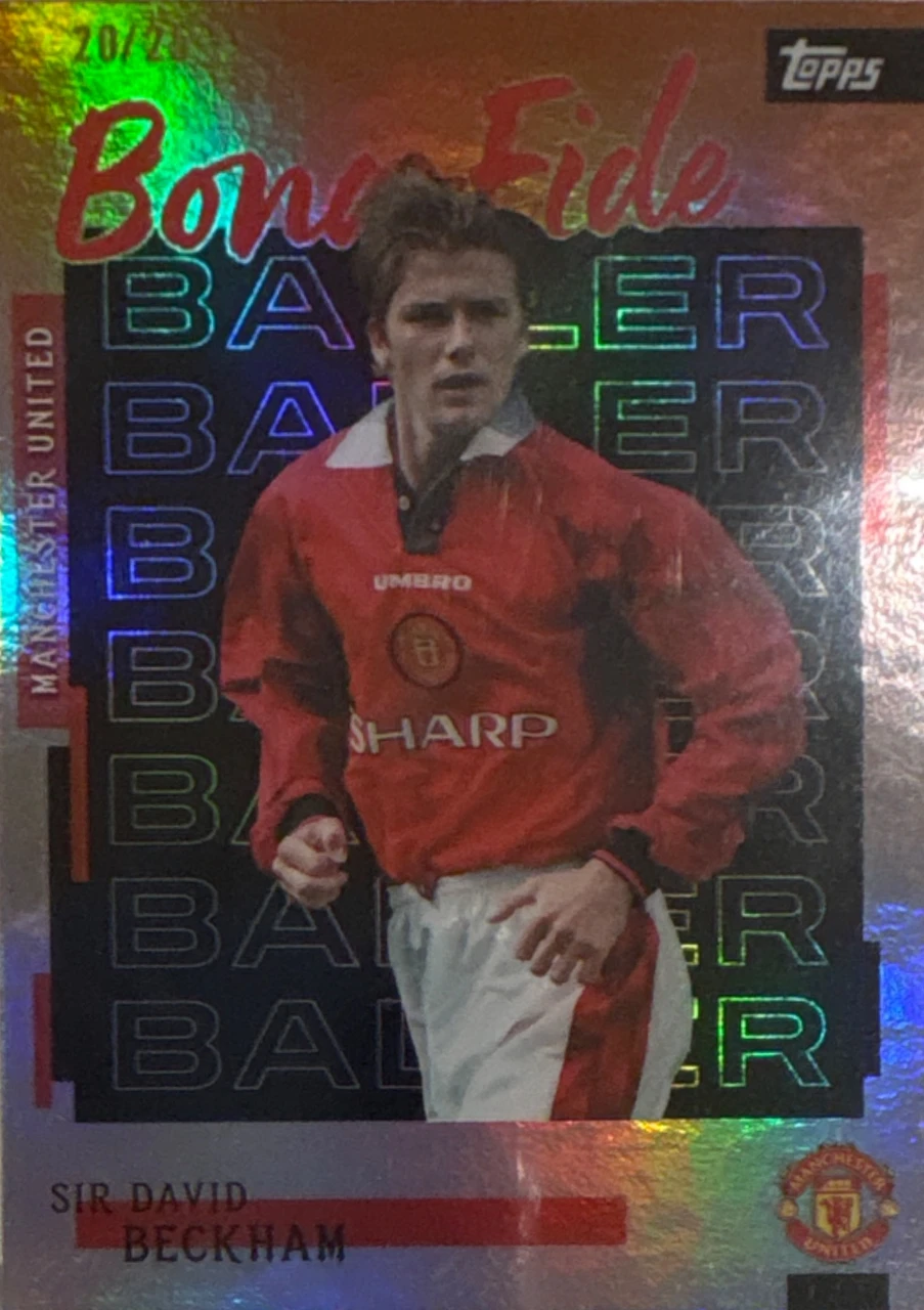 2025-26 Topps Manchester United David Beckham Bona Fide Baller