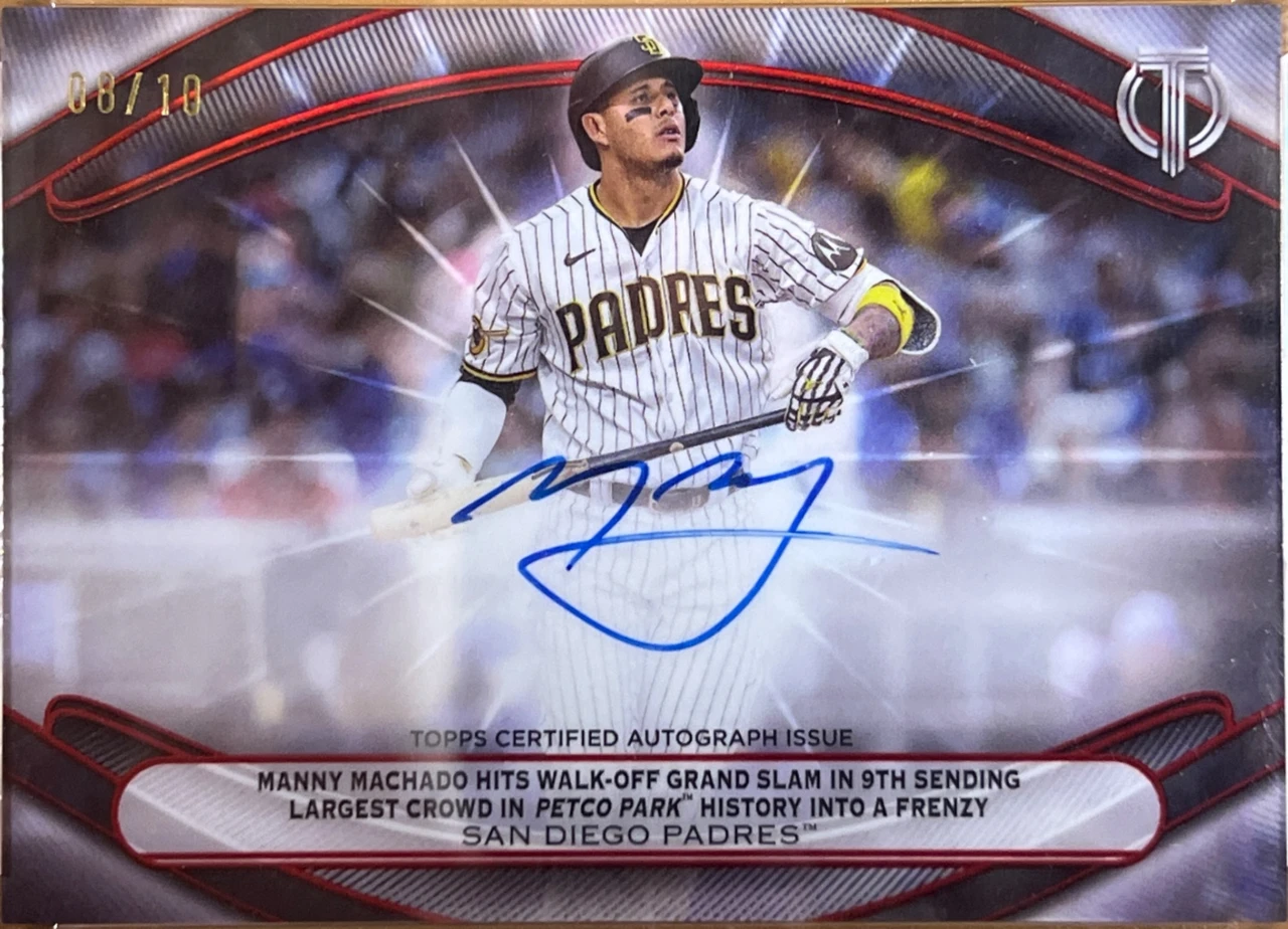2025 Topps Tribute「Calling the Shot Dual Autographs」Manny Machado / Don Orsillo #CTSDA-SO