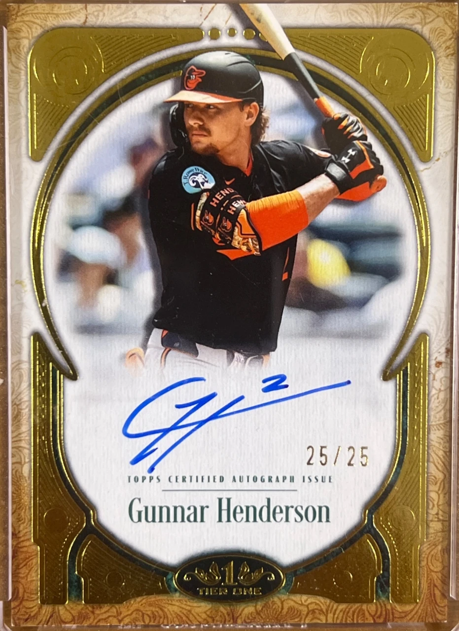 2026 Topps Tier One Prime Performers Autograph Gunnar Henderson