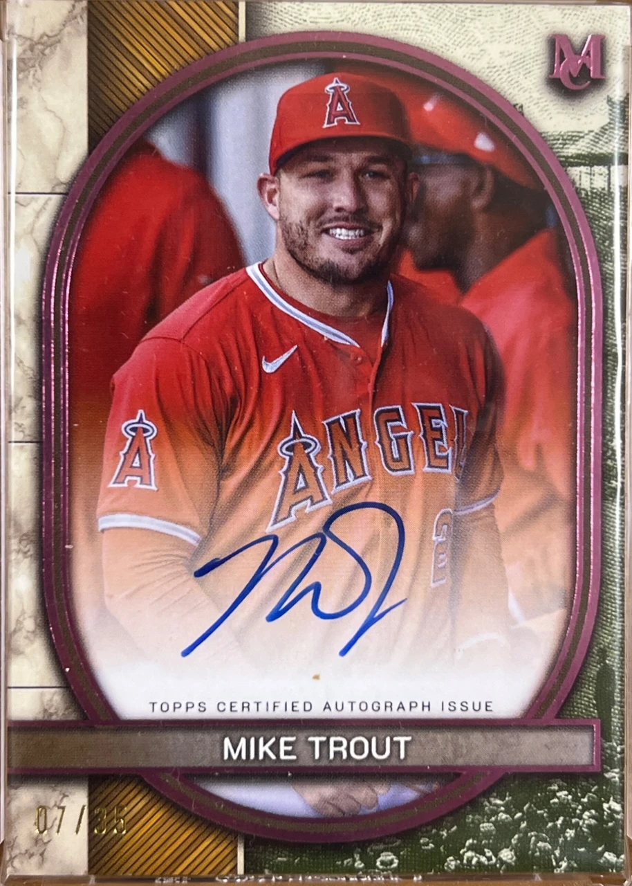 2025 Topps Museum Collection Archival Autograph Mike Trout