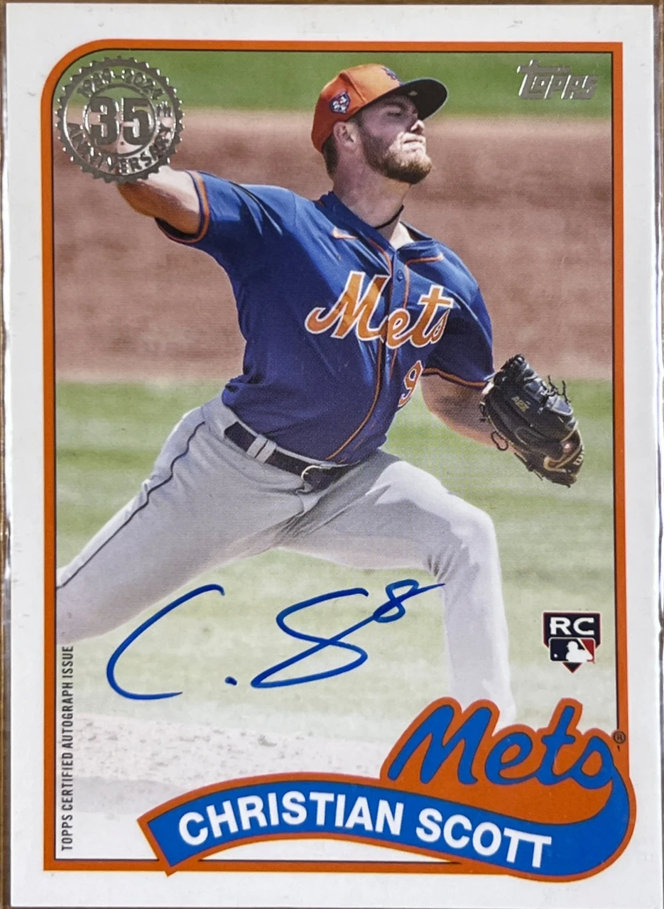 2024 Topps Update Series「1989 Topps Baseball Autographs」Christian Scott #89AU-CHS