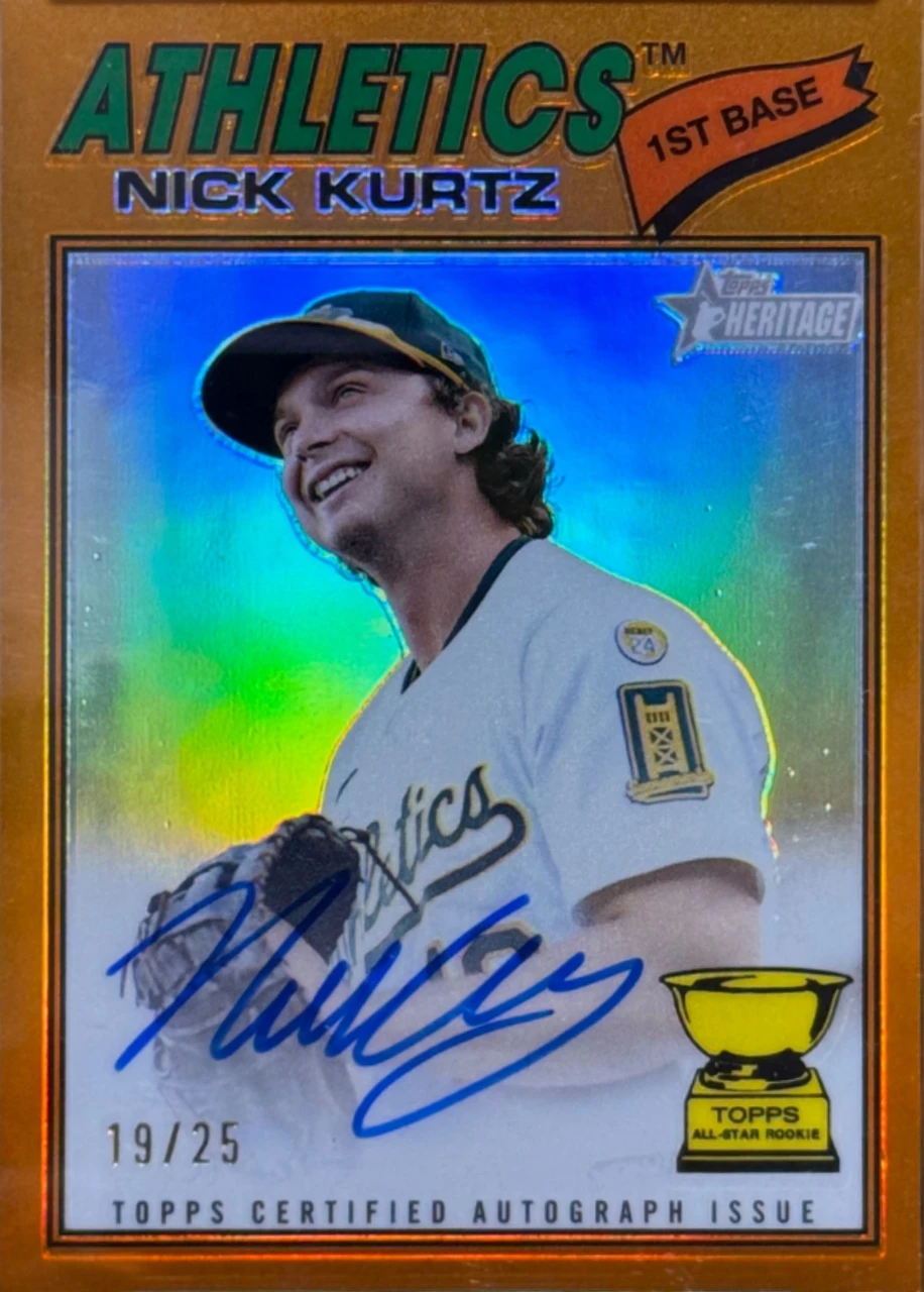 2026 Topps Heritage Chrome Auto Orange Ref