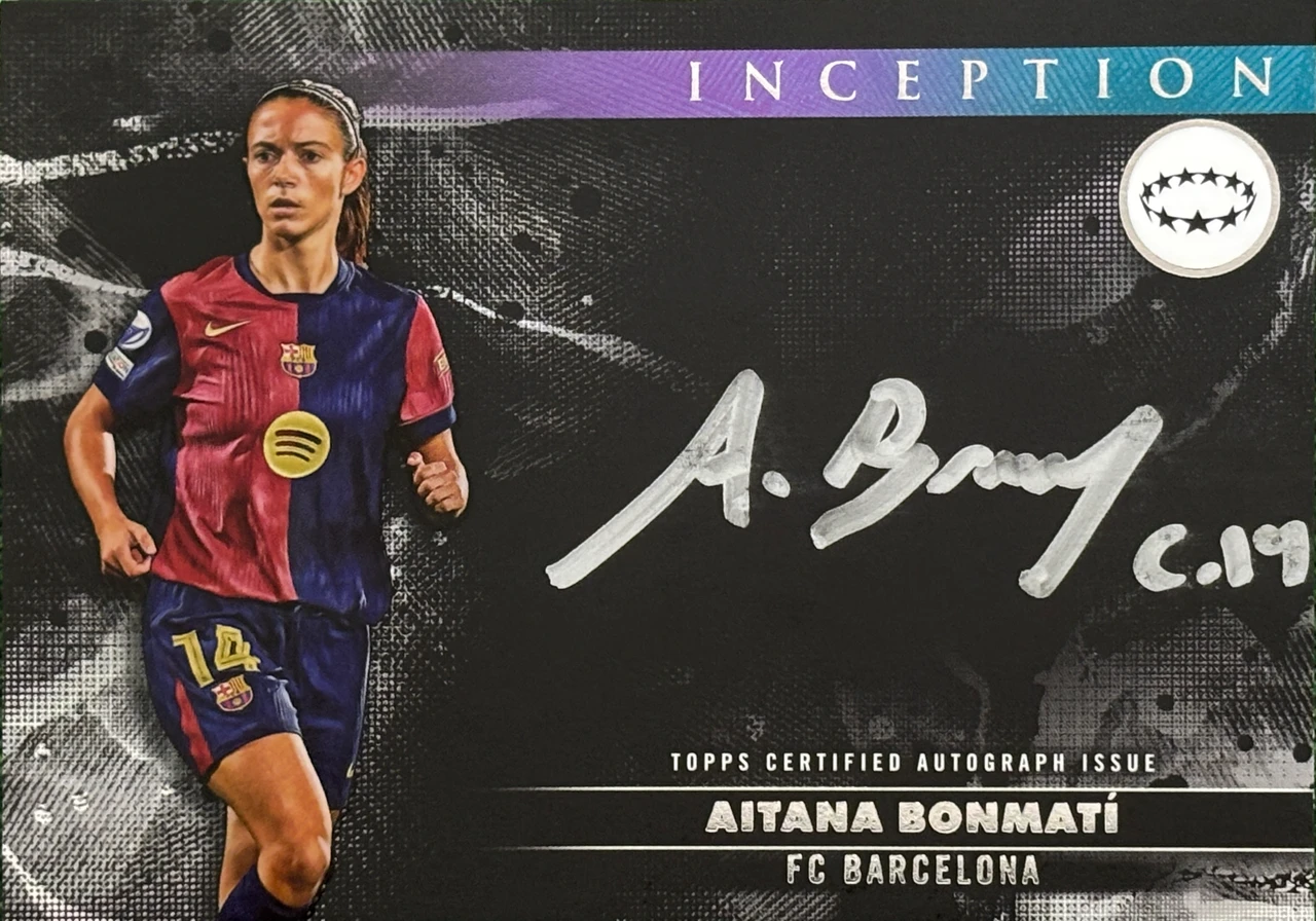2024-25 Topps Inception UCC Silver Signings Aitana Bonmati