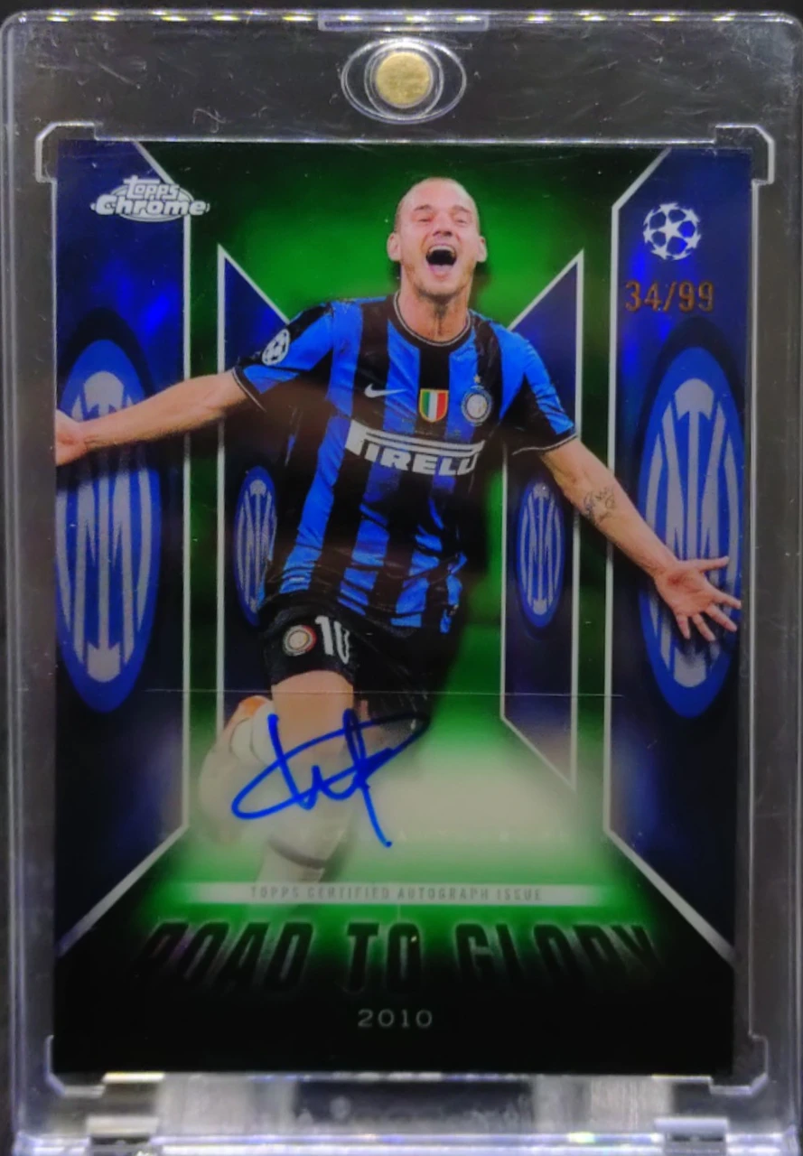 Wesley Sneijder 2025 Topps Chrome Road to Glory Autograph