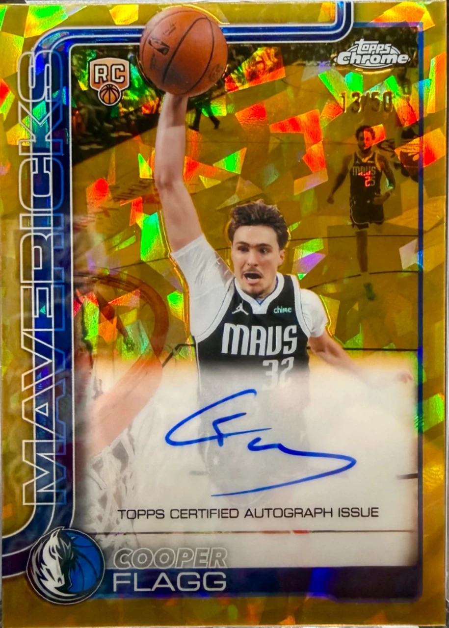Chrome Autographs Gold Sapphire COOPER FLAGG